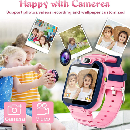 Childrens Smart Watch with Dual Camera and Educational Games Pink Edition....