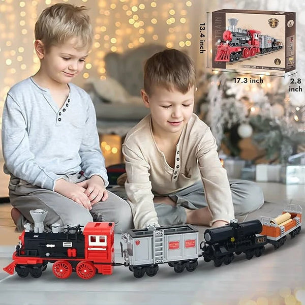 Classic Train Building Blocks Set – 623 PCS Educational Toy