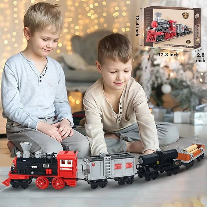 Classic Train Building Blocks Set – 623 PCS Educational Toy