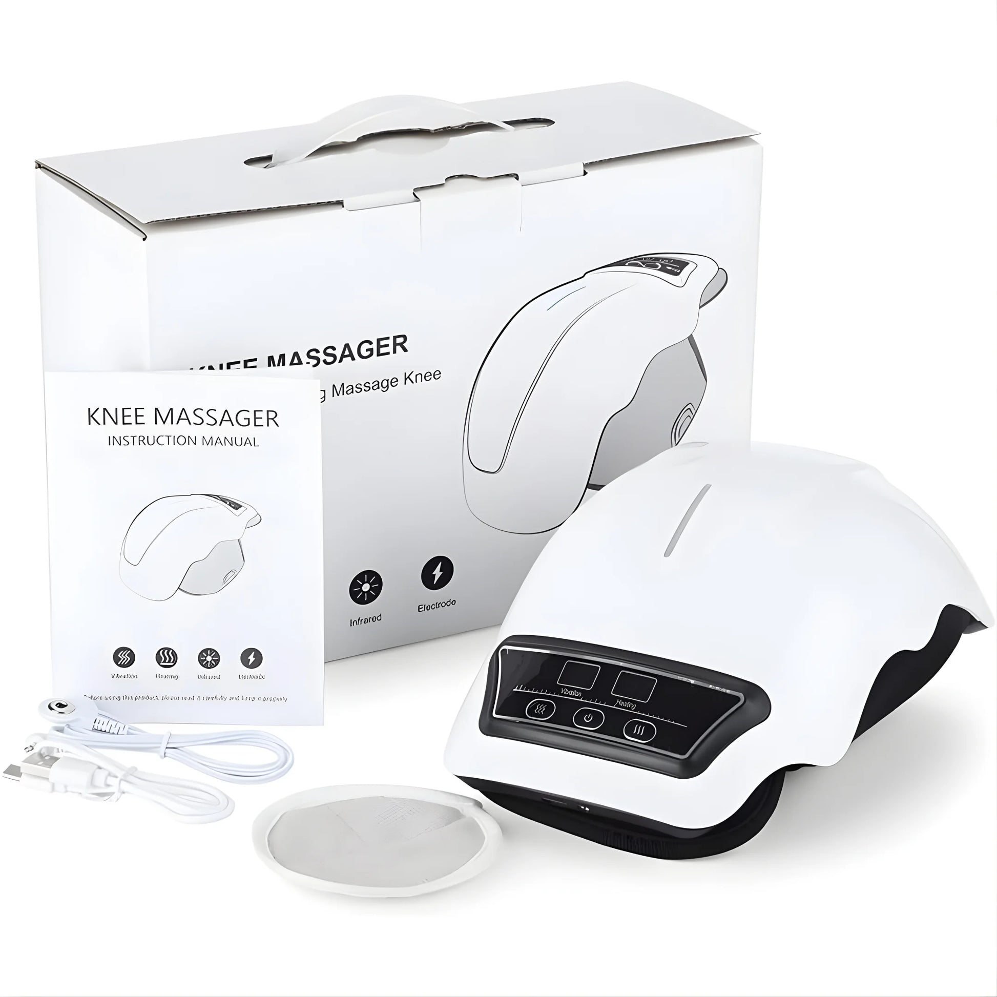 Cordless Knee Massager with 9-Level Heat