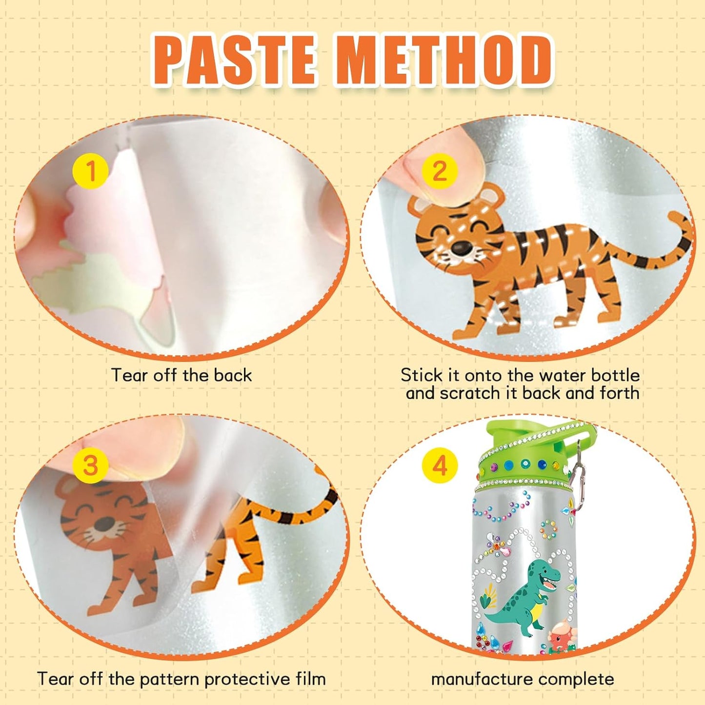 DIY Water Bottle Kids, Decorate Your Own Travel Bottles2
