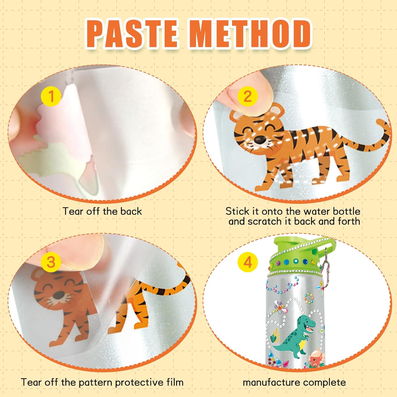 DIY Water Bottle Kids, Decorate Your Own Travel Bottles2