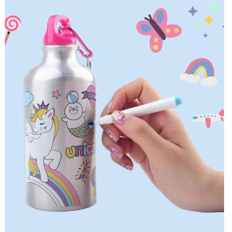 DIY Water Bottle Kids, Decorate Your Own Travel Bottles5