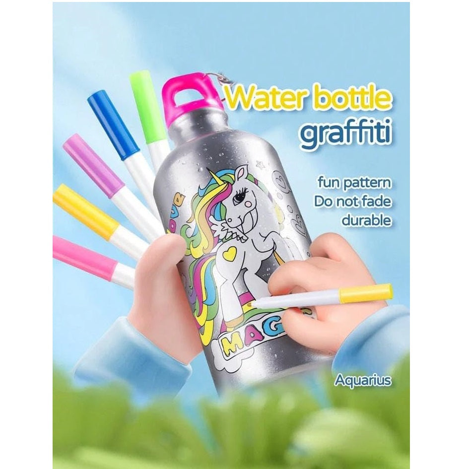 DIY Water Bottle Kids, Decorate Your Own Travel Bottles6