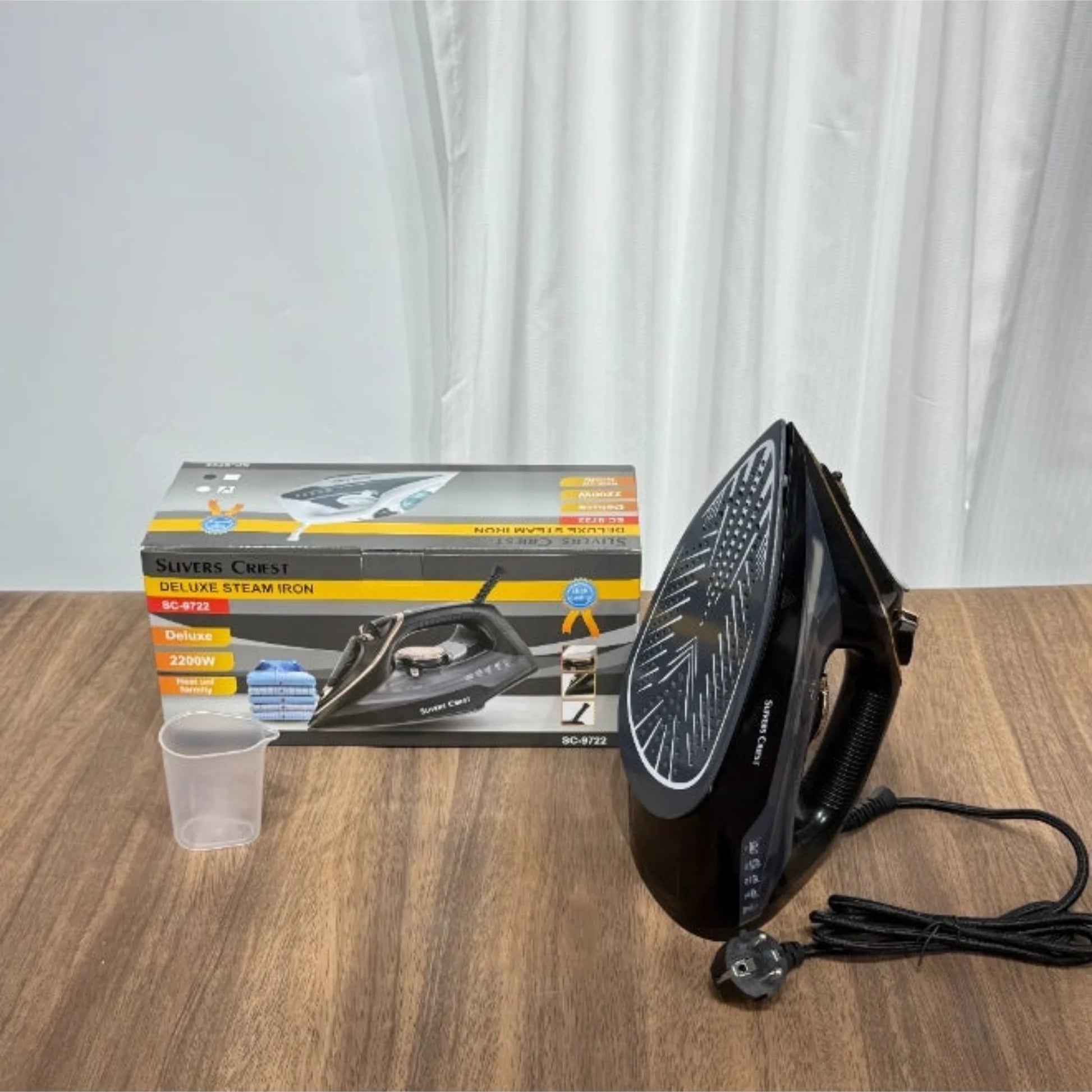 Deluxe Professional Steam Iron – 2200W High-Power Electric Press Iron..