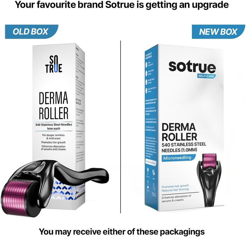 Derma Roller For Hair Growth 1 mm with 540 Stainless Steel Needles