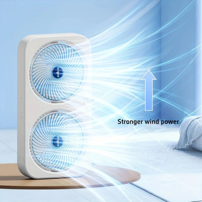 Double Head Air Circulating Fan – Strong Dual Direction Breeze