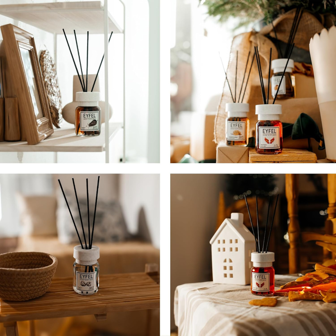 EYFEL Lavender Reed Diffuser Set 120ml Home Scenting System...