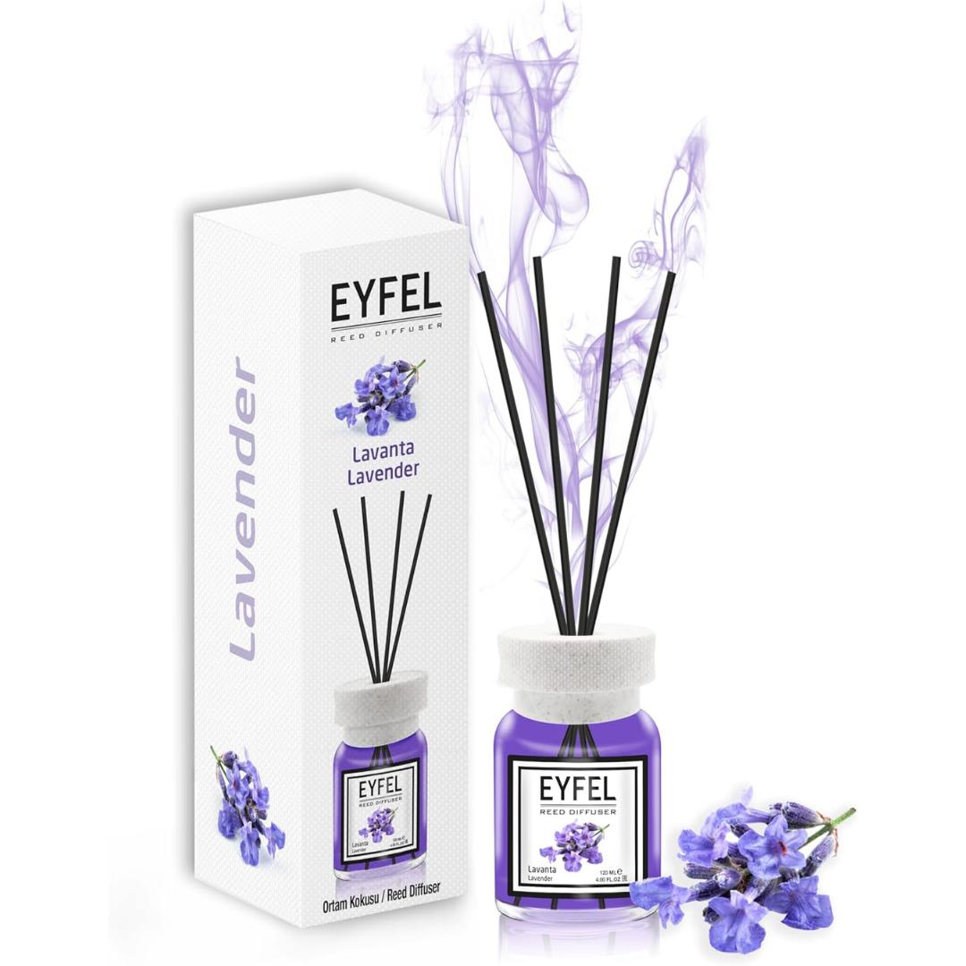 EYFEL Lavender Reed Diffuser Set 120ml Home Scenting System