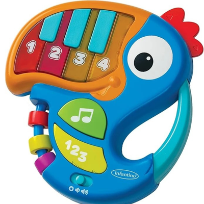 Early Learning Musical Toy with Flashing Lights & Animal Sounds | Music Mode, ON/OFF Button, Try Me Feature | For Ages 2+