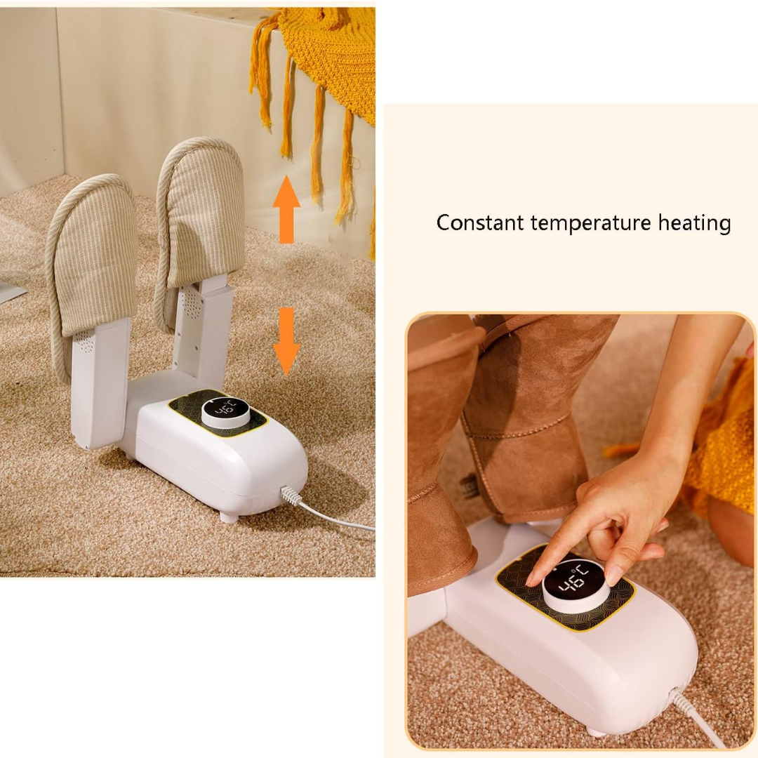 Electric Shoe Heat Dryer with Purple Light | Folding & Adjustable Shoe Boot Dryer | Quick Drying, Odor Elimination for Sweaty Shoes...