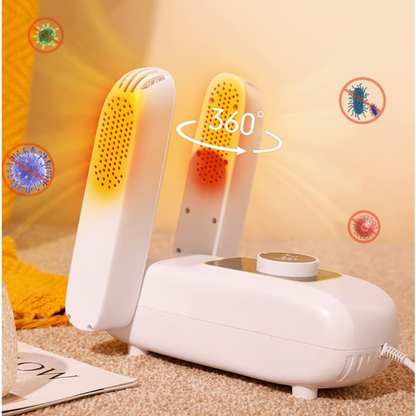 Electric Shoe Heat Dryer with Purple Light | Folding & Adjustable Shoe Boot Dryer | Quick Drying, Odor Elimination for Sweaty Shoes..