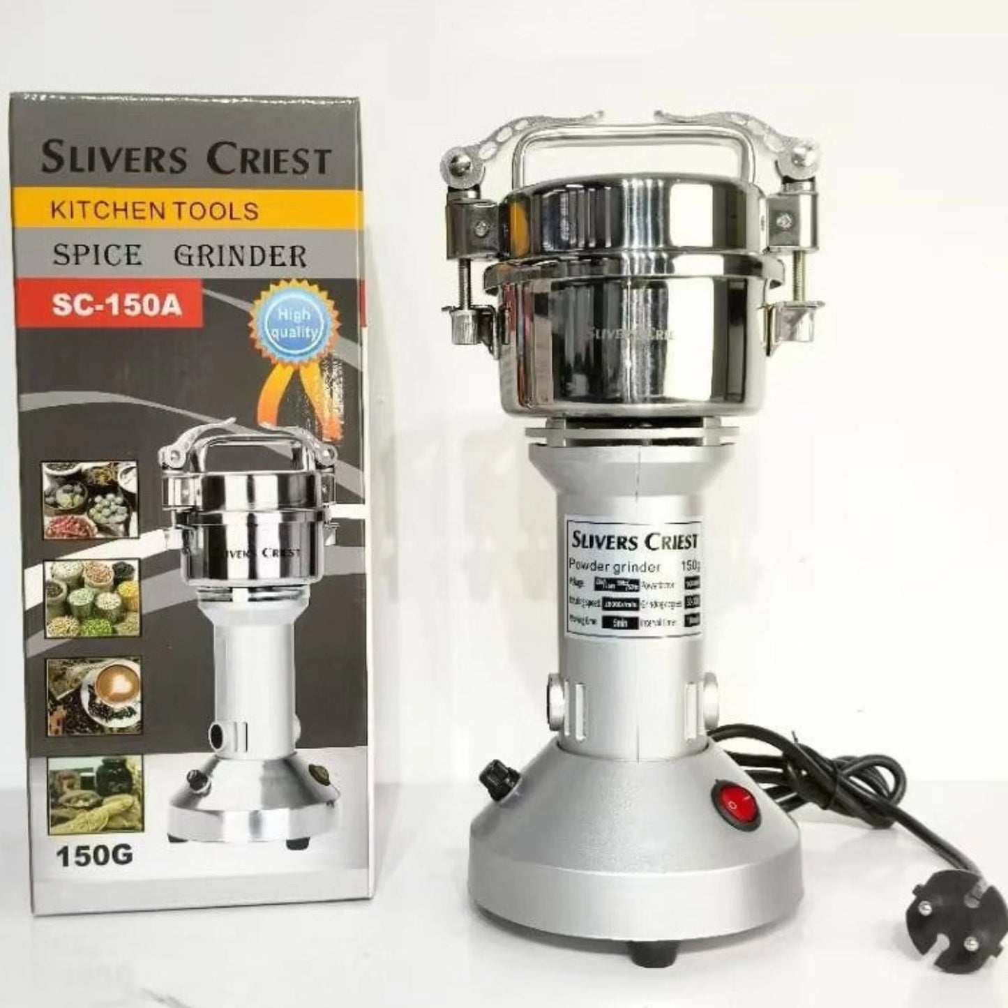Electric Spice Grinder 1000W - Coffee & Grain Mill...