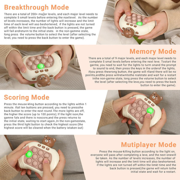 Fast Push Bubble Game, Pop Quick Push Pop Light Up Game2