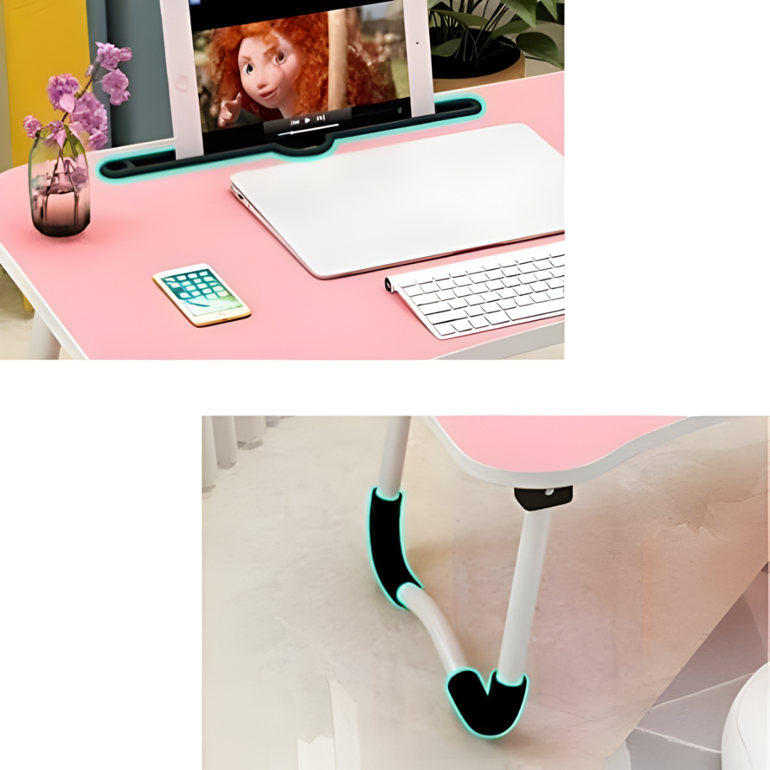 Folding Laptop Table for Bed – Portable & Ergonomic Design..