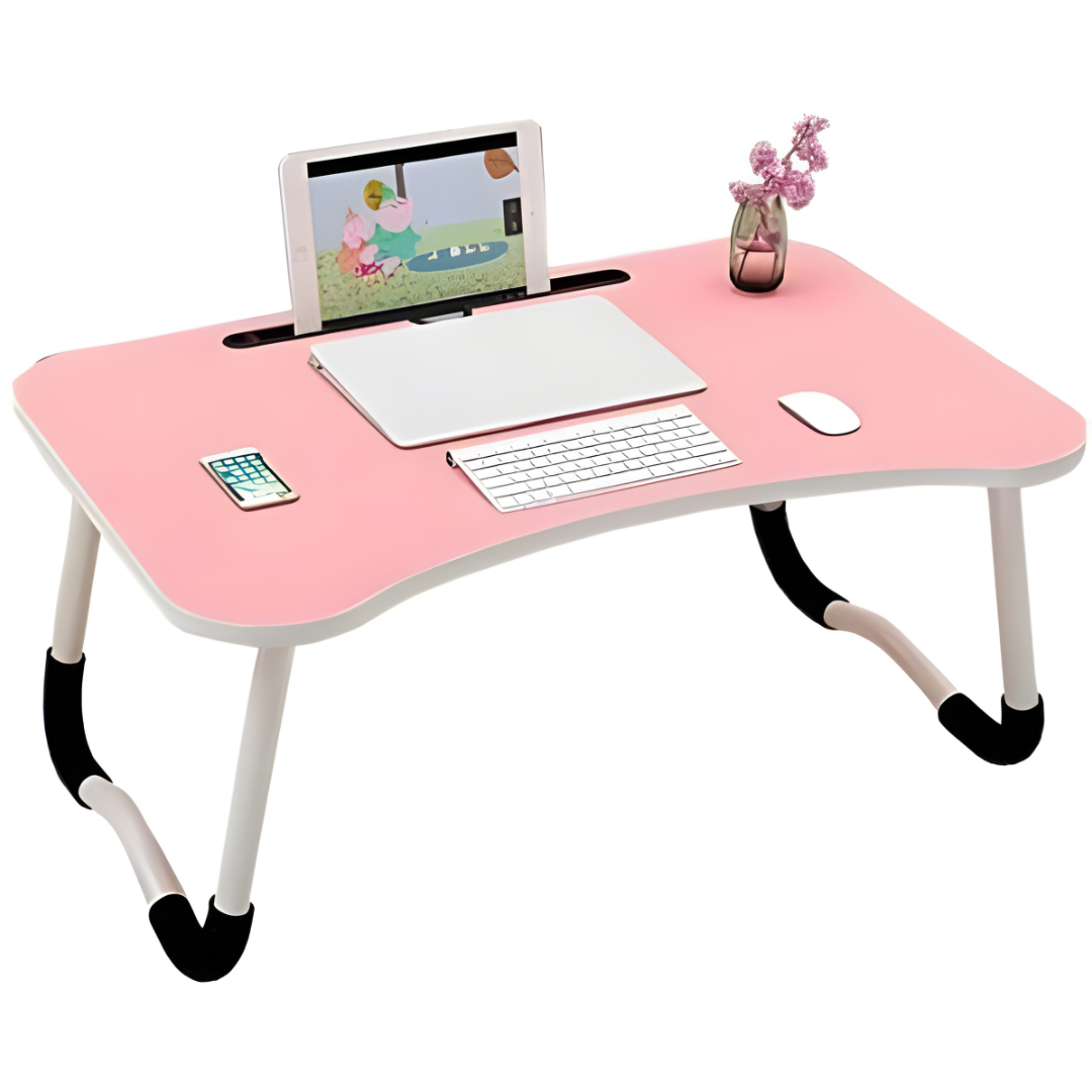 Folding Laptop Table for Bed – Portable & Ergonomic Design