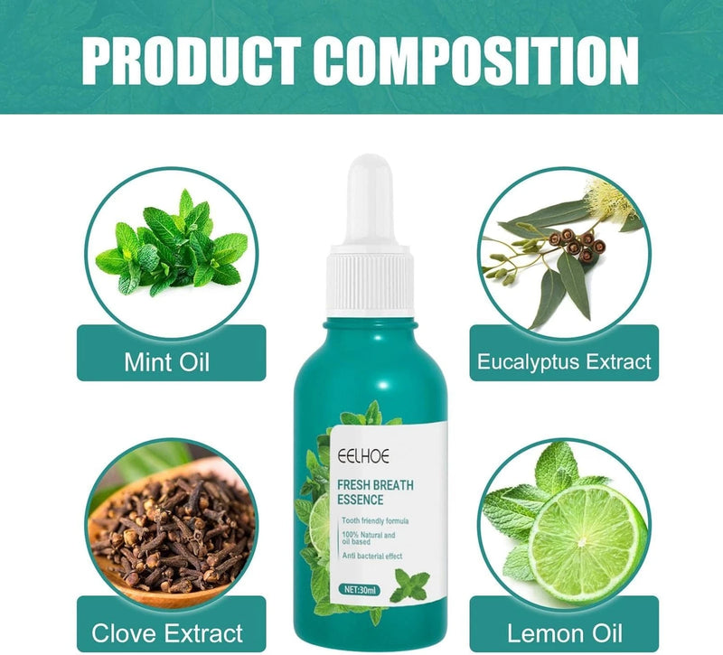 Fresh Breath Essence – 30ml Long-Lasting Oral Freshener & Bacteria Neutralizer