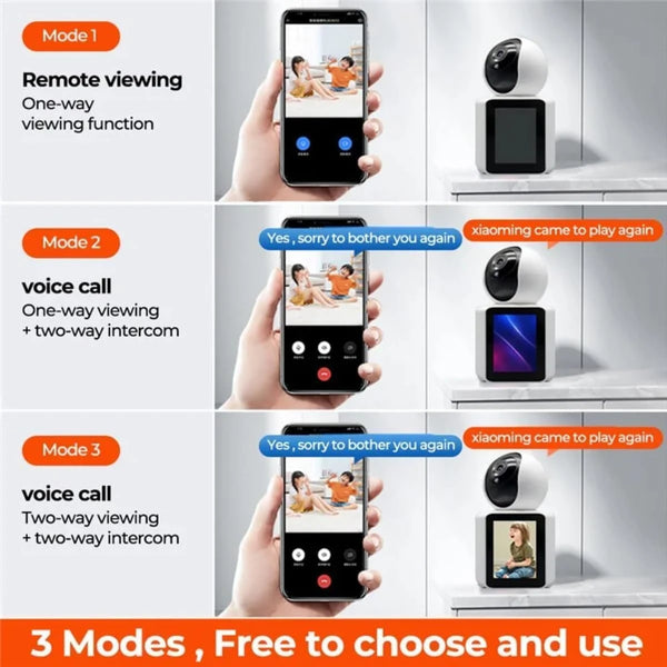 Full HD Smart WiFi Camera with Night Vision & AI Auto Tracking