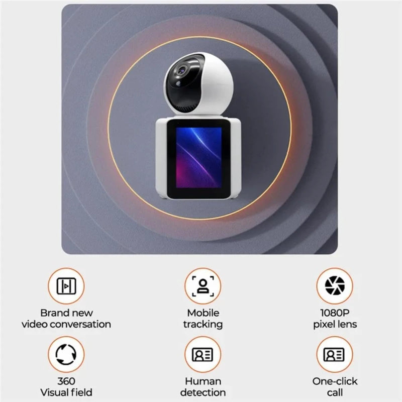 Full HD Smart WiFi Camera with Night Vision & AI Auto Tracking