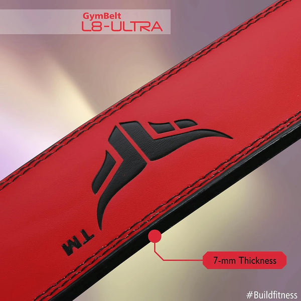 Fusion 4-Inch Leather Weightlifting Belt – Back Support & Core Stability