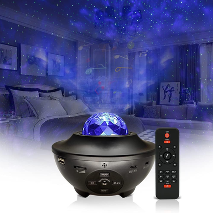 Galaxy Starry Projector Light & Bluetooth Speaker – Aurora Night Light for UAE Homes