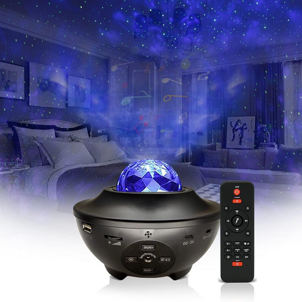 Galaxy Starry Projector Light & Bluetooth Speaker – Aurora Night Light for UAE Homes