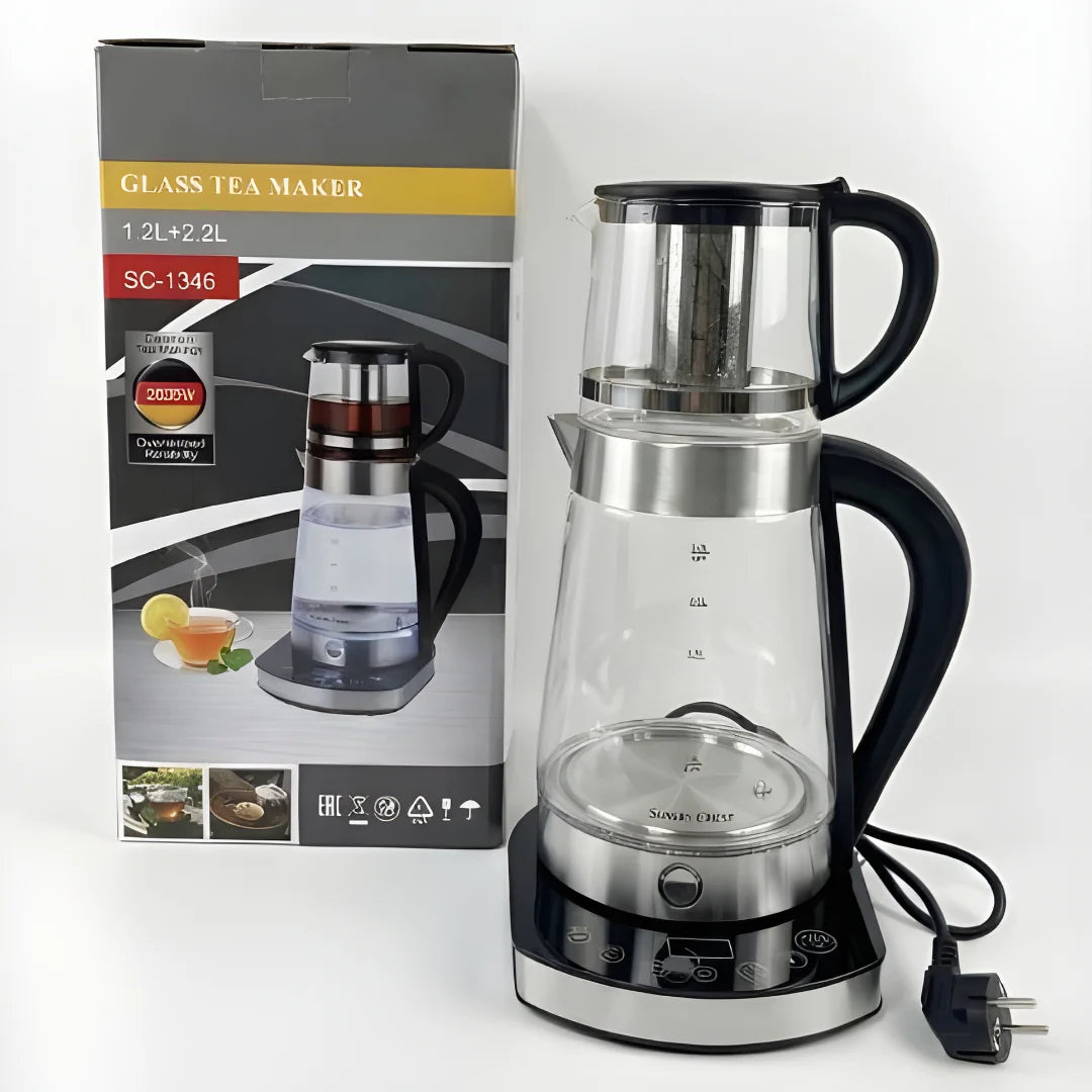Glass Tea Maker Dual Capacity 3