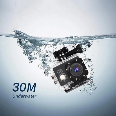 HD 1080p Sports Camera – Waterproof Action Cam with 2-Inch Screen