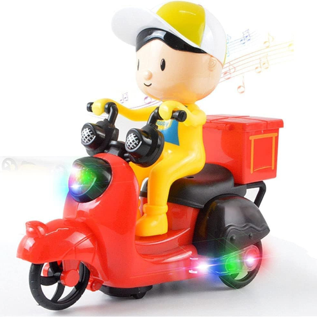 HX165 Fast Food Motorcycle Toy | 1:8 Scale | Lights & Music | Fun Vehicle Toy for Kids