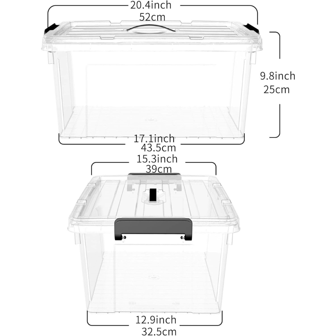Heavy-Duty 14L Stackable Storage Organizer with Secure Lid.....