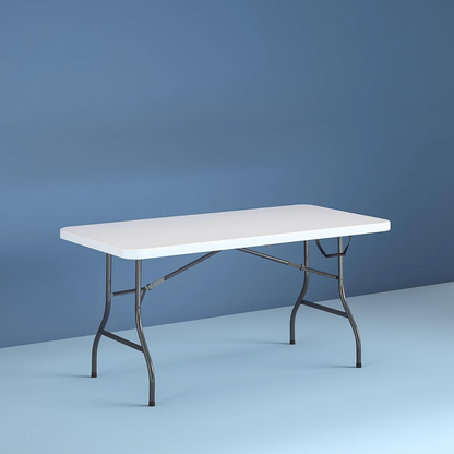 Heavy-Duty Folding Trestle Table 6ft - Portable Outdoor and Indoor Utility Table.
