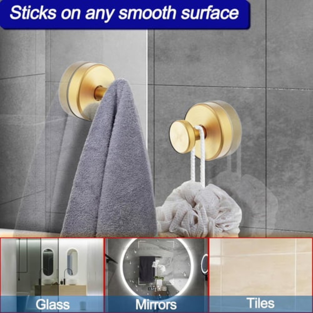 Heavy Duty Removable Vacuum Suction Shower Hooks 2-Pack...