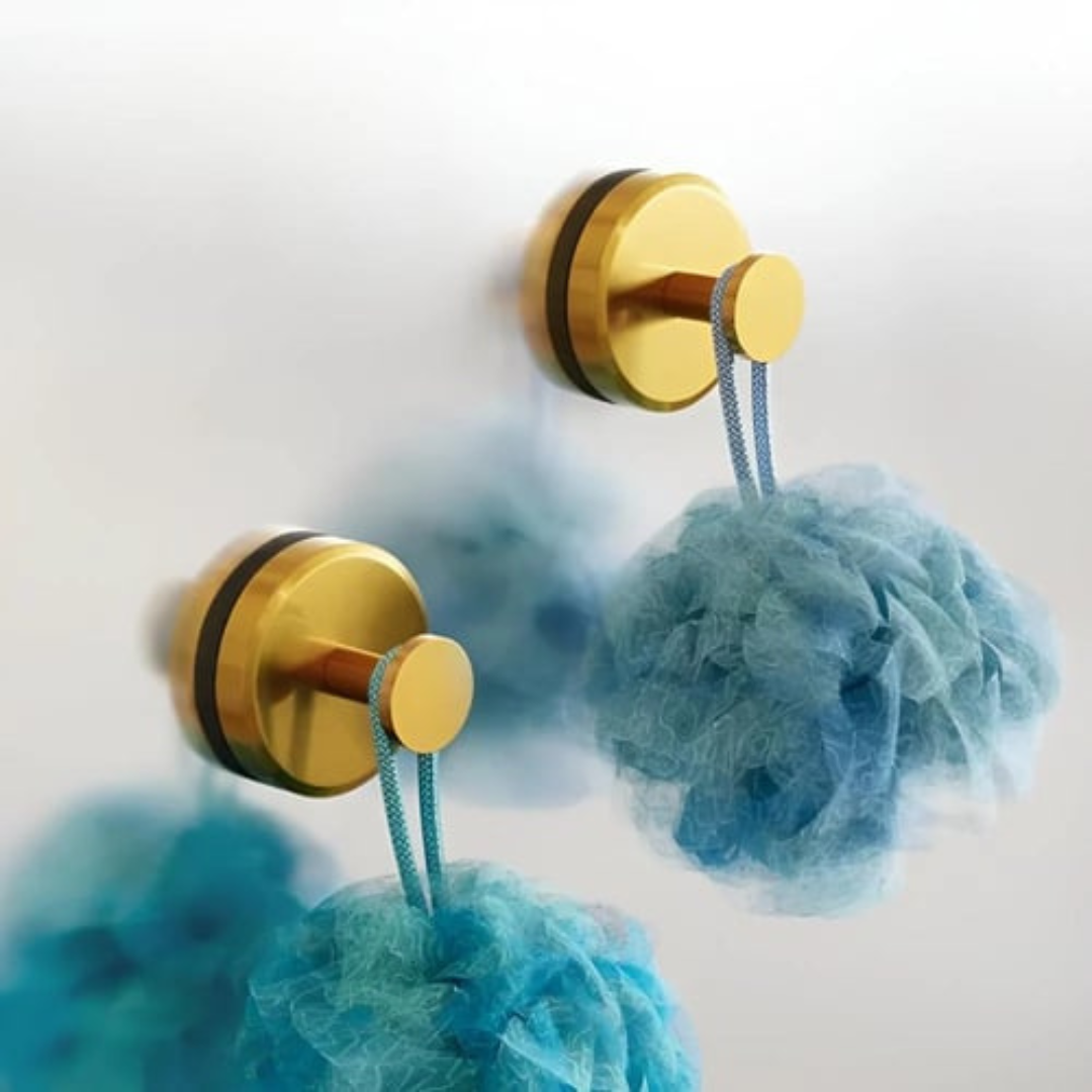 Heavy Duty Removable Vacuum Suction Shower Hooks 2-Pack.