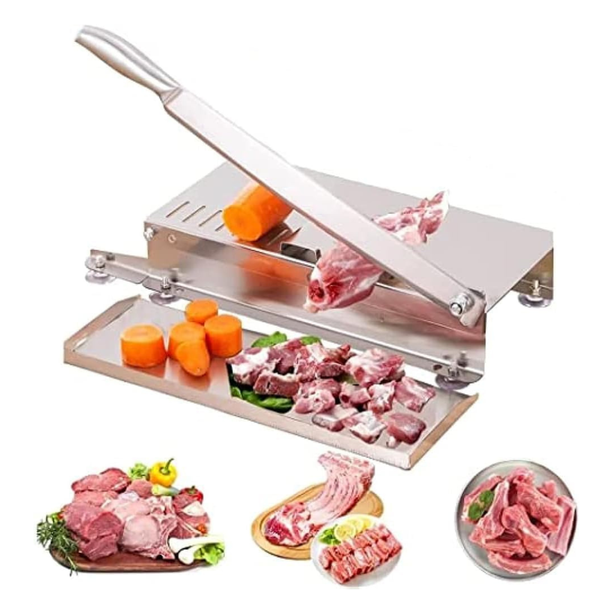 Heavy Duty Manual Bone Cutter - Stainless Steel Meat Chopper