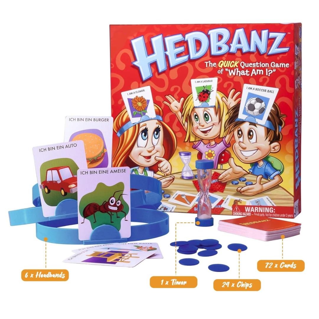 HedBanz Guessing Card Game for Families and Kids.