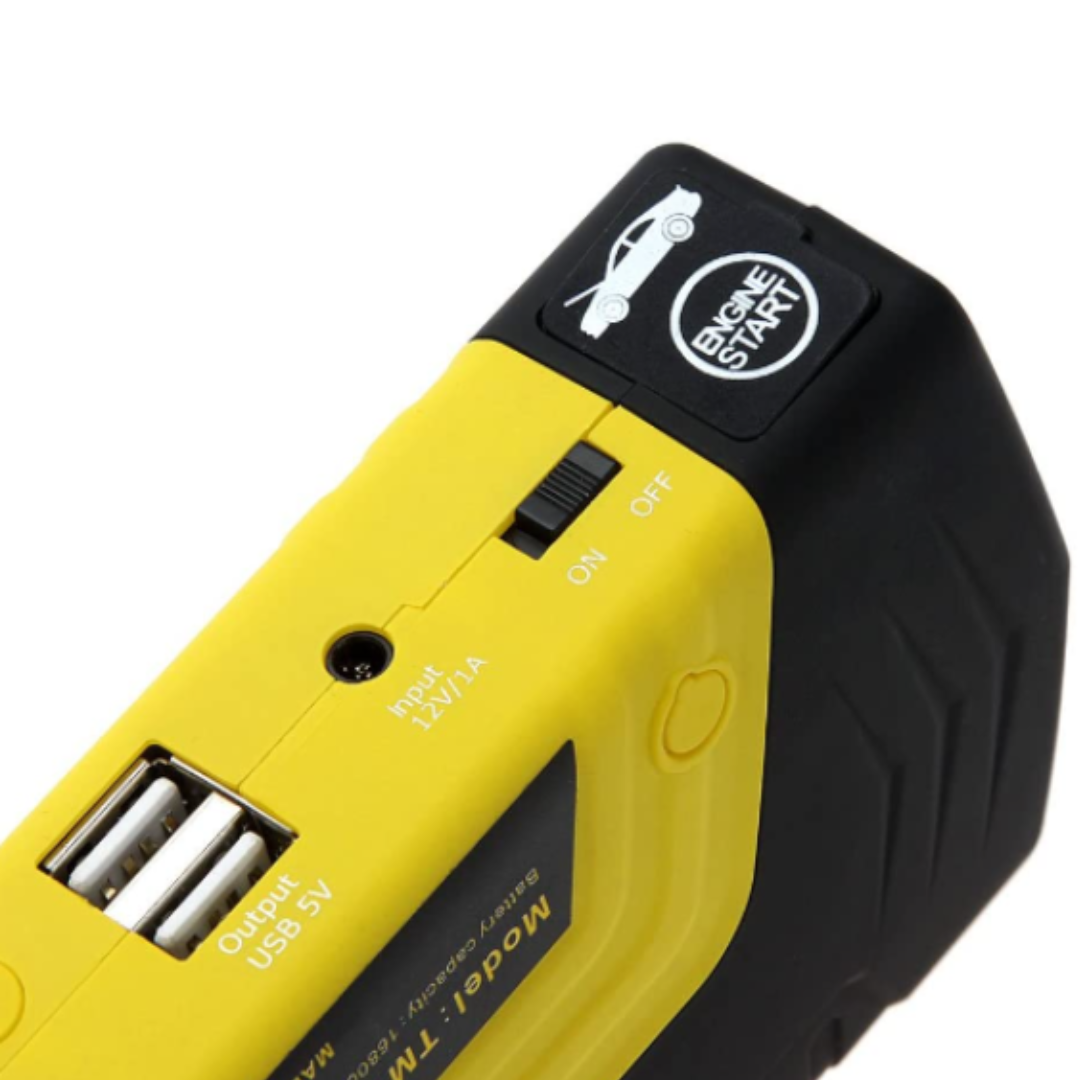 High Power 12V Multi-Function Portable Jump Starter Kit and Integrated Air Compressor...