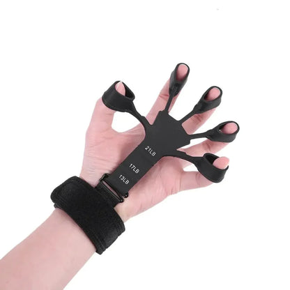 Adjustable Finger Gripper & Hand Strengthener | Resistance Band for Guitarists & Physical Therapy