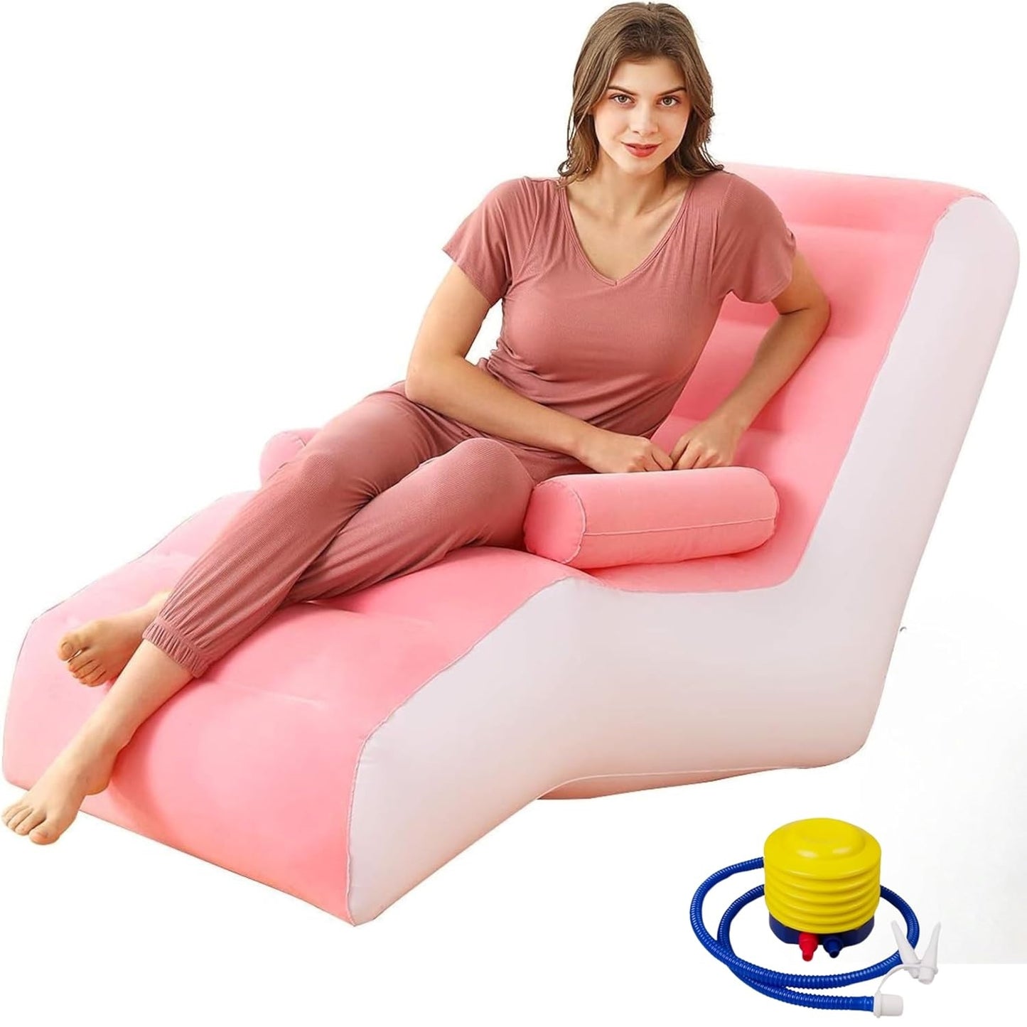 Inflatable Sofa Couch, Foldable Air Lounge Chair, Indoor/Outdoor5
