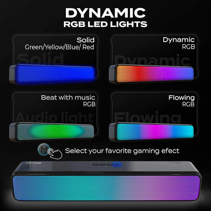 JEGANG B-713 Bluetooth 5.0 Speaker – Portable LED Wireless Audio