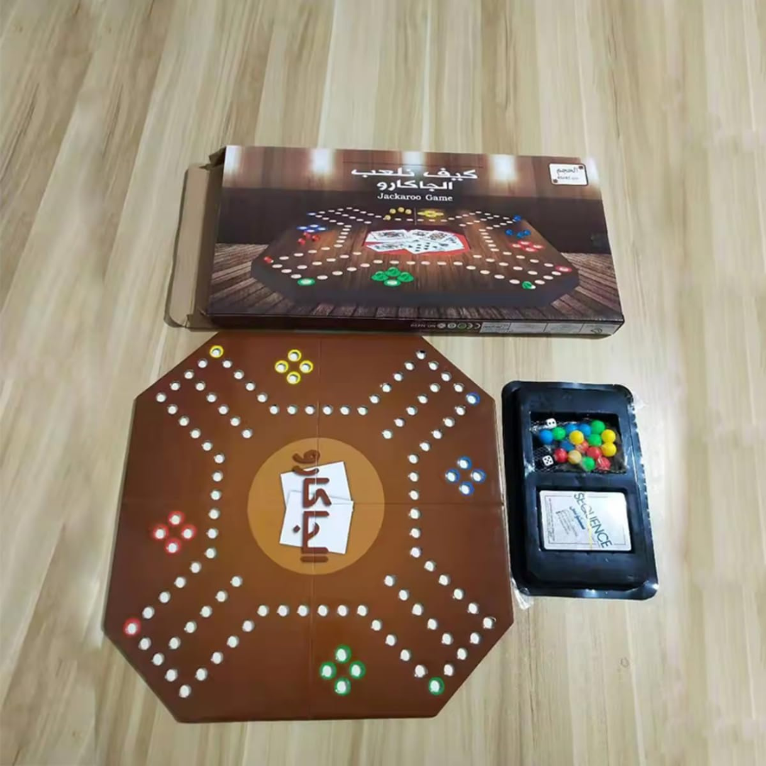 Jackaroo Interactive Family Strategy Board Game for 4 to 6 Players.