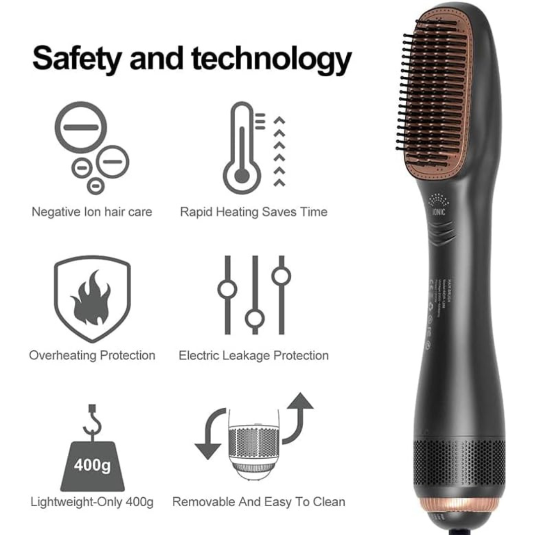 Joy Professional 2-in-1 Hair Dryer and Styling Brush.