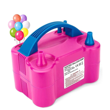 Just Party Electric Semi-Automatic Dual Nozzle Balloon Pump Pink