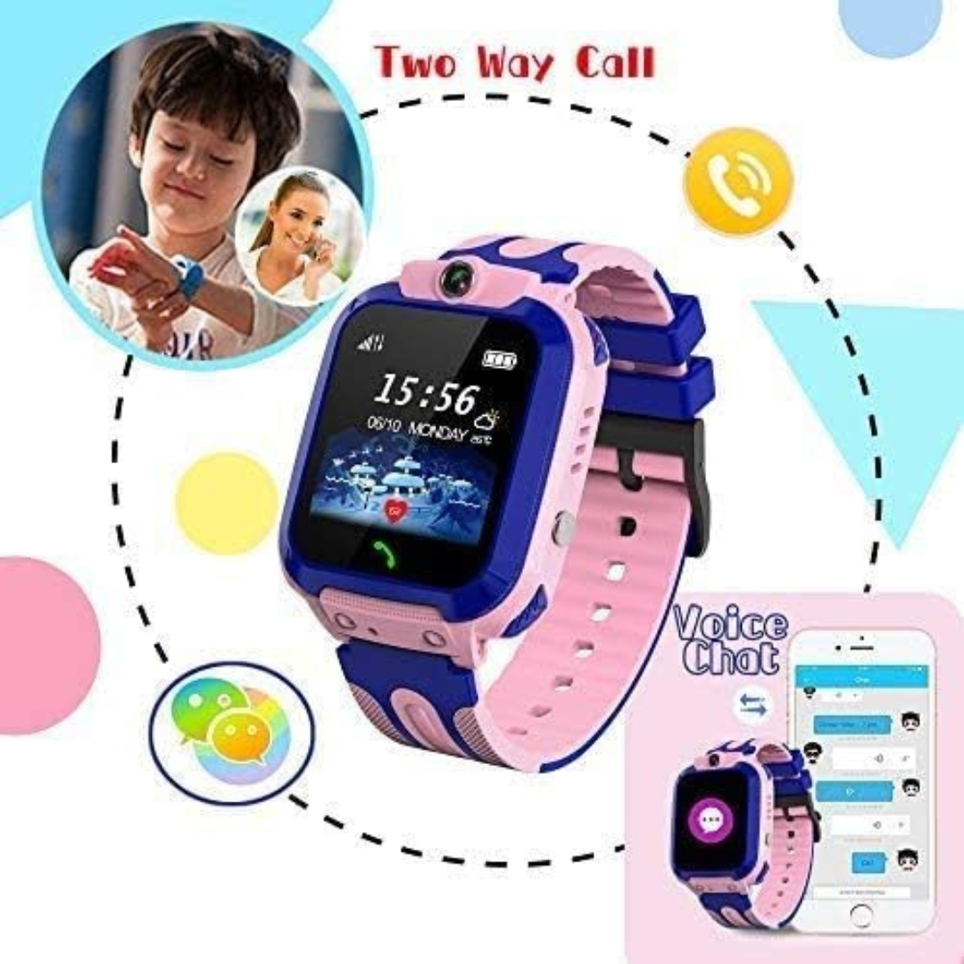 Kids Smart Watch with LBS Tracking and SOS Emergency Call.