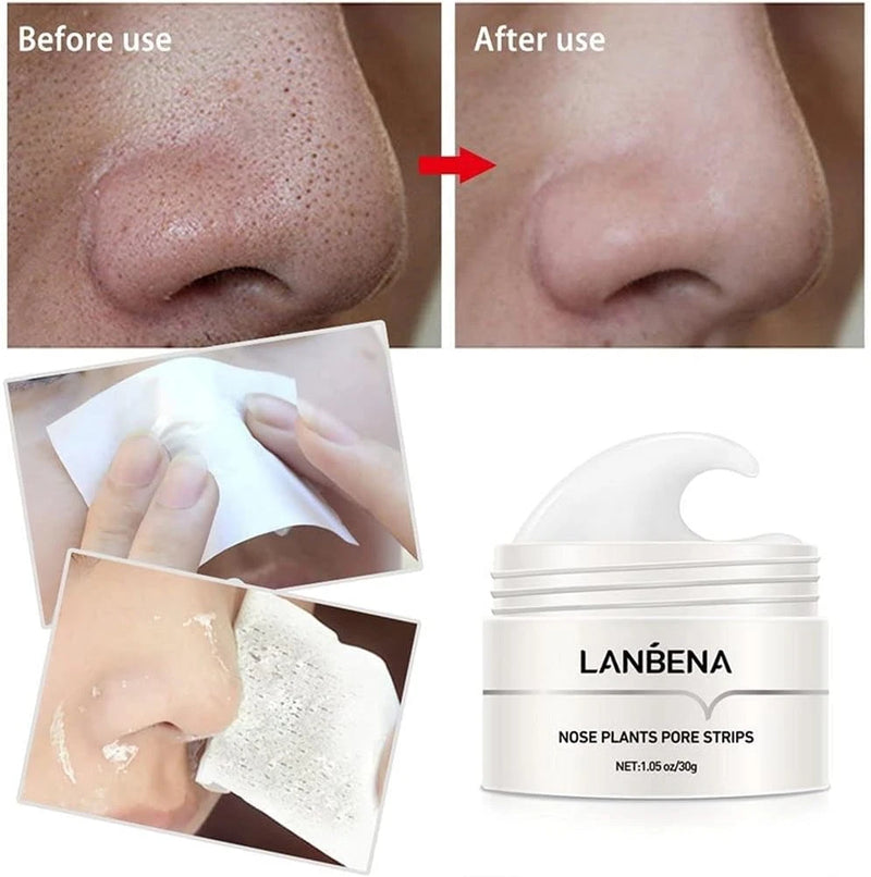 LANBENA Nose Plants Pore Strips – 60pcs Deep Cleansing Blackhead Remover