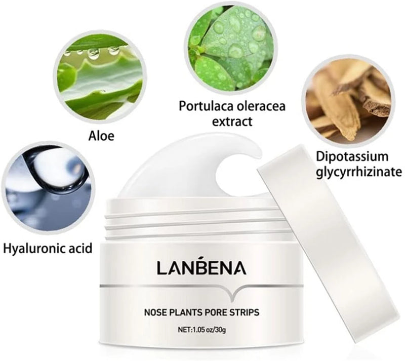 LANBENA Nose Plants Pore Strips – 60pcs Deep Cleansing Blackhead Remover