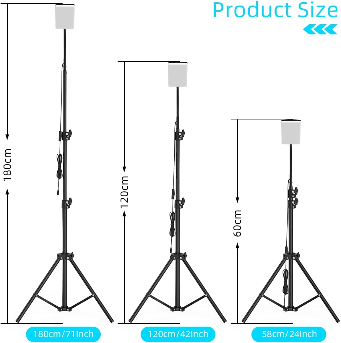 LED Camping Light | Portable Outdoor Lamp with USB Power & Tripod Stand