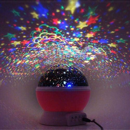 LED Rotating Starry Projector and Night Light - USB Powered..