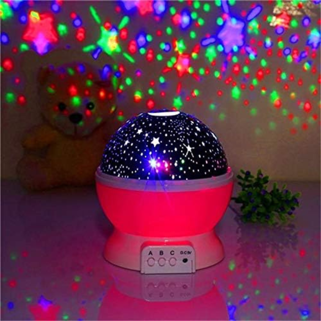 LED Rotating Starry Projector and Night Light - USB Powered.