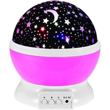 LED Rotating Star Projector Night Light - USB Powered