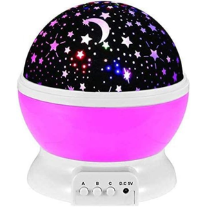 LED Rotating Star Projector Night Light - USB Powered